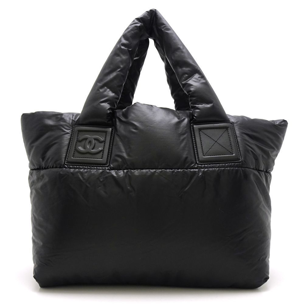 Chanel Coco Coon Tote Bag Nylon Black
